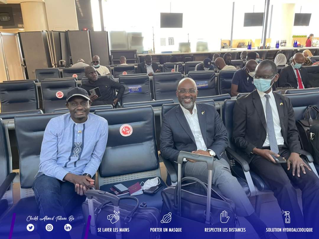 le vol inaugural de la compagnie Air SENEGAL Dakar-NY-Washington par Cheikh Ahmed Tidiane Ba Dg de la caisse des depots et des consignations